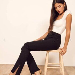 Reformation Perri Jean in Black Sz 27 Stretch Denim